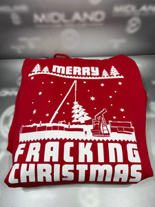 Merry Fracking Christmas Hoodie (Red)