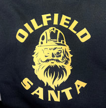 Load image into Gallery viewer, Black Oilfield Santa Hoodie